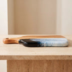 Medium Resin Paddle Serving Board, Camphor Laurel Timber, Hand-Poured Resin, Personalized Gift-Ready Design