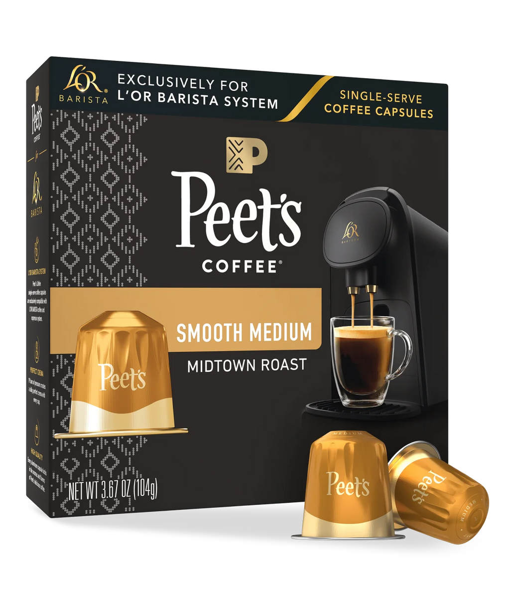 Medium Roast Coffee Capsules with Bright Acidity and Caramelized Sugar Notes for a Smooth Finish