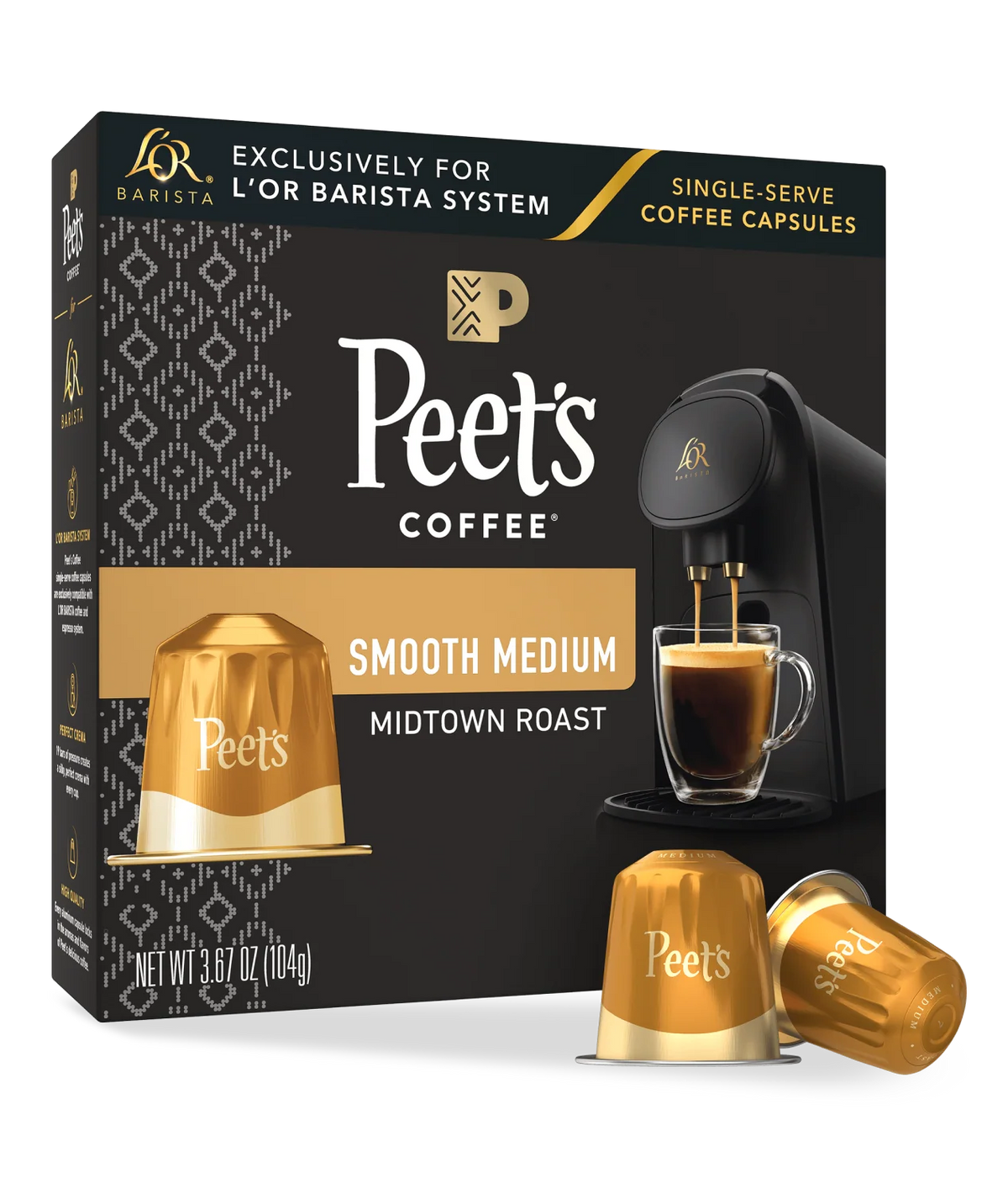 Medium Roast Coffee Capsules with Bright Acidity and Caramelized Sugar Notes for a Smooth Finish