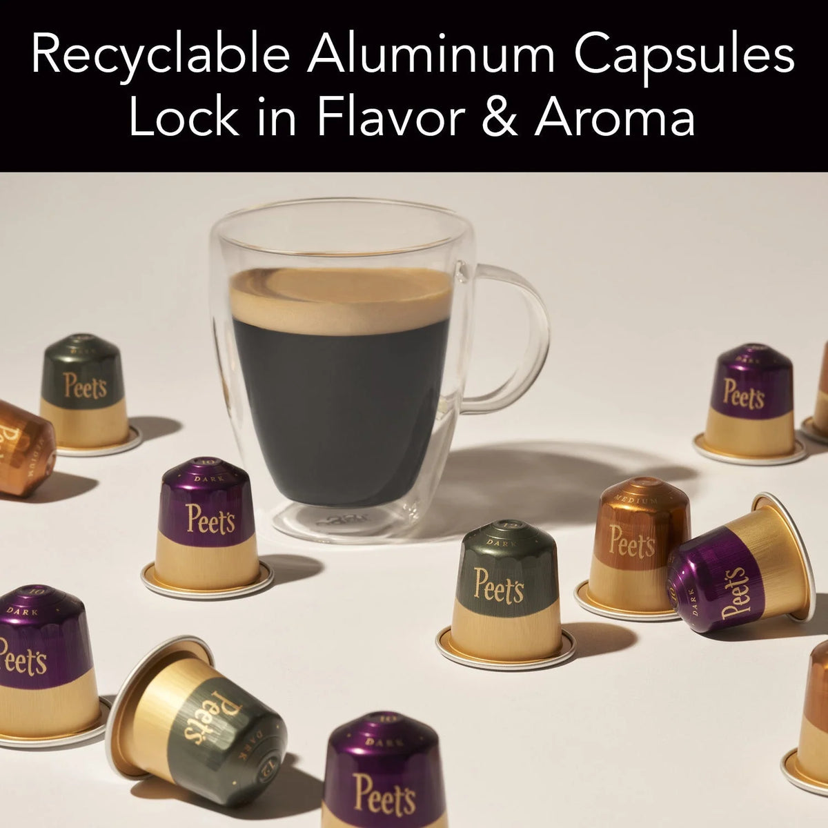 Medium Roast Coffee Capsules with Bright Acidity and Caramelized Sugar Notes for a Smooth Finish