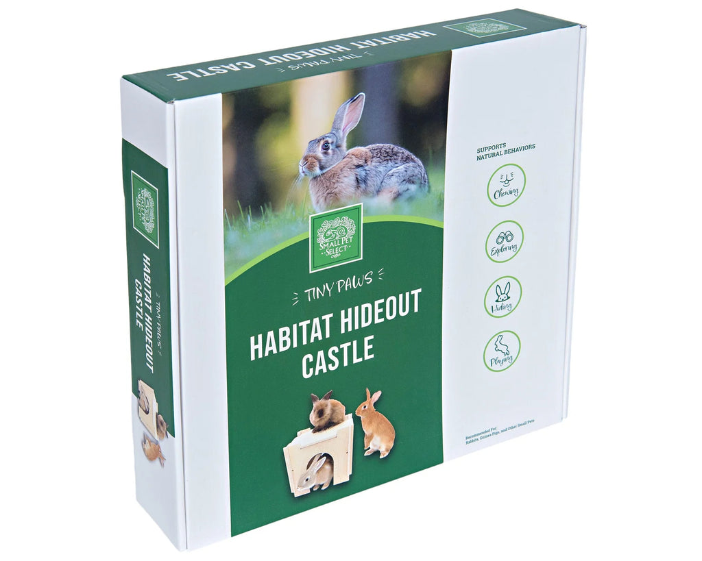 Medium Wooden Small Animal Habitat Hideout Castle