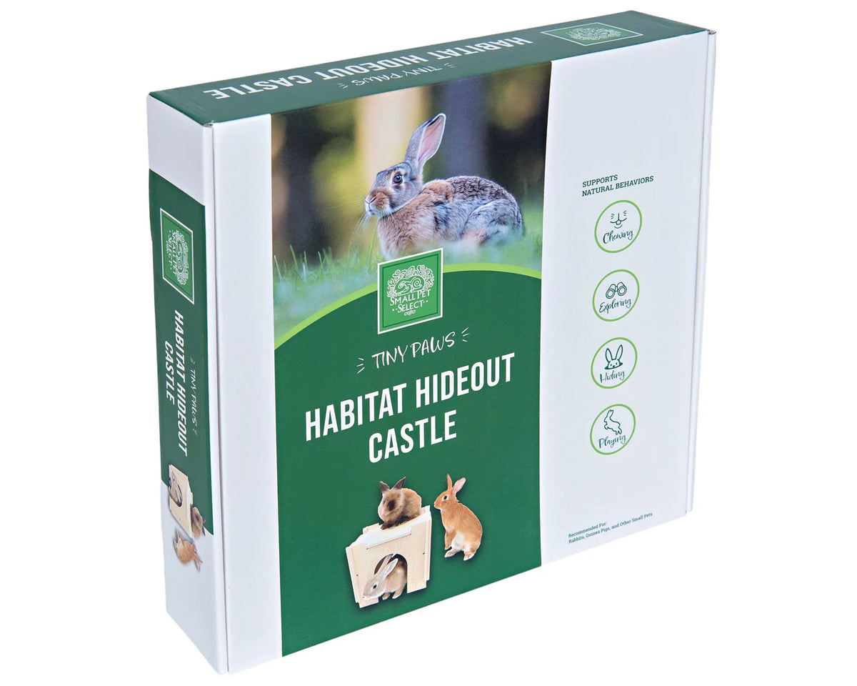 Medium Wooden Small Animal Habitat Hideout Castle