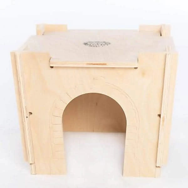 Medium Wooden Small Animal Habitat Hideout Castle