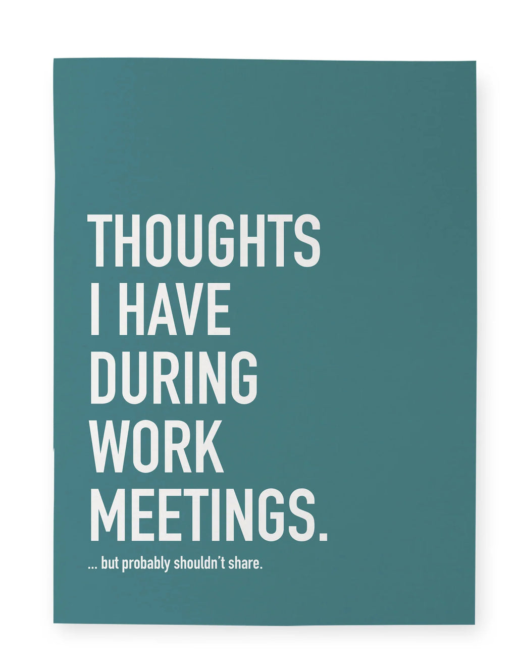 Meeting Notebook for Work, 6 x 8 Inches with 48 Lined Pages and a Linen Textured Paper Cover