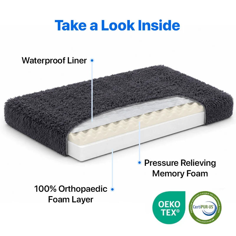 Memory Foam Dog Crate Bed