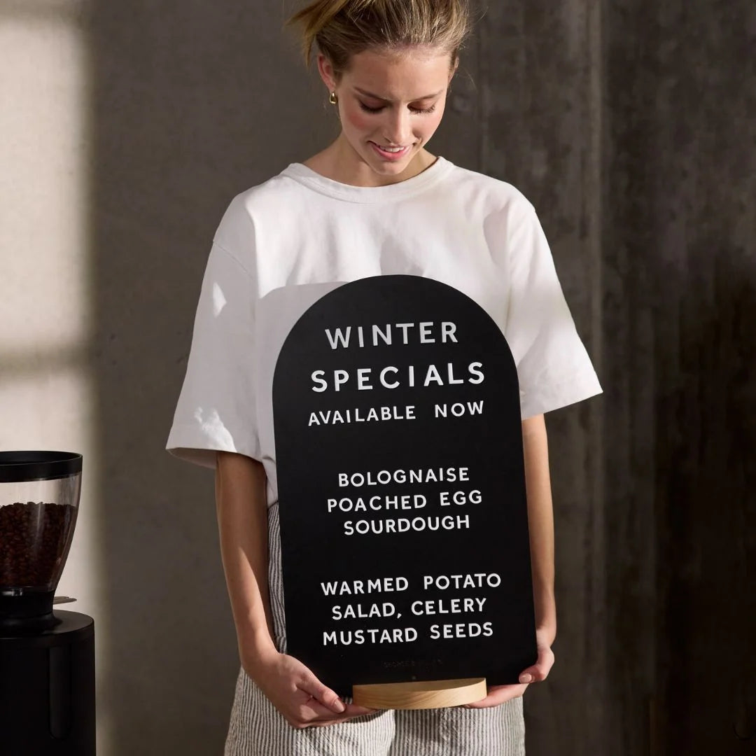 Menu Board, Black