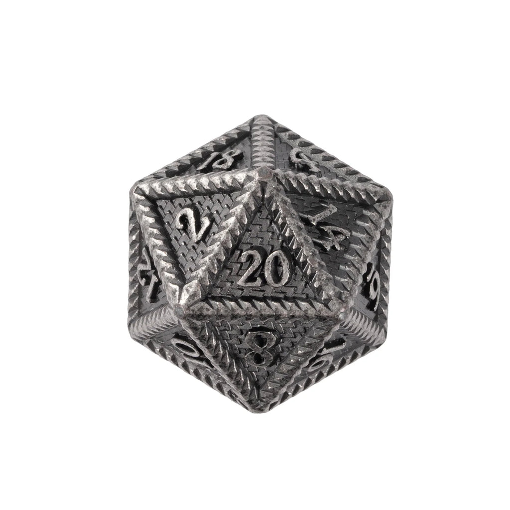 Metal Dice Set Subscription Box with One Full 7-Piece Set Each Month and Curated Table-Ready Designs