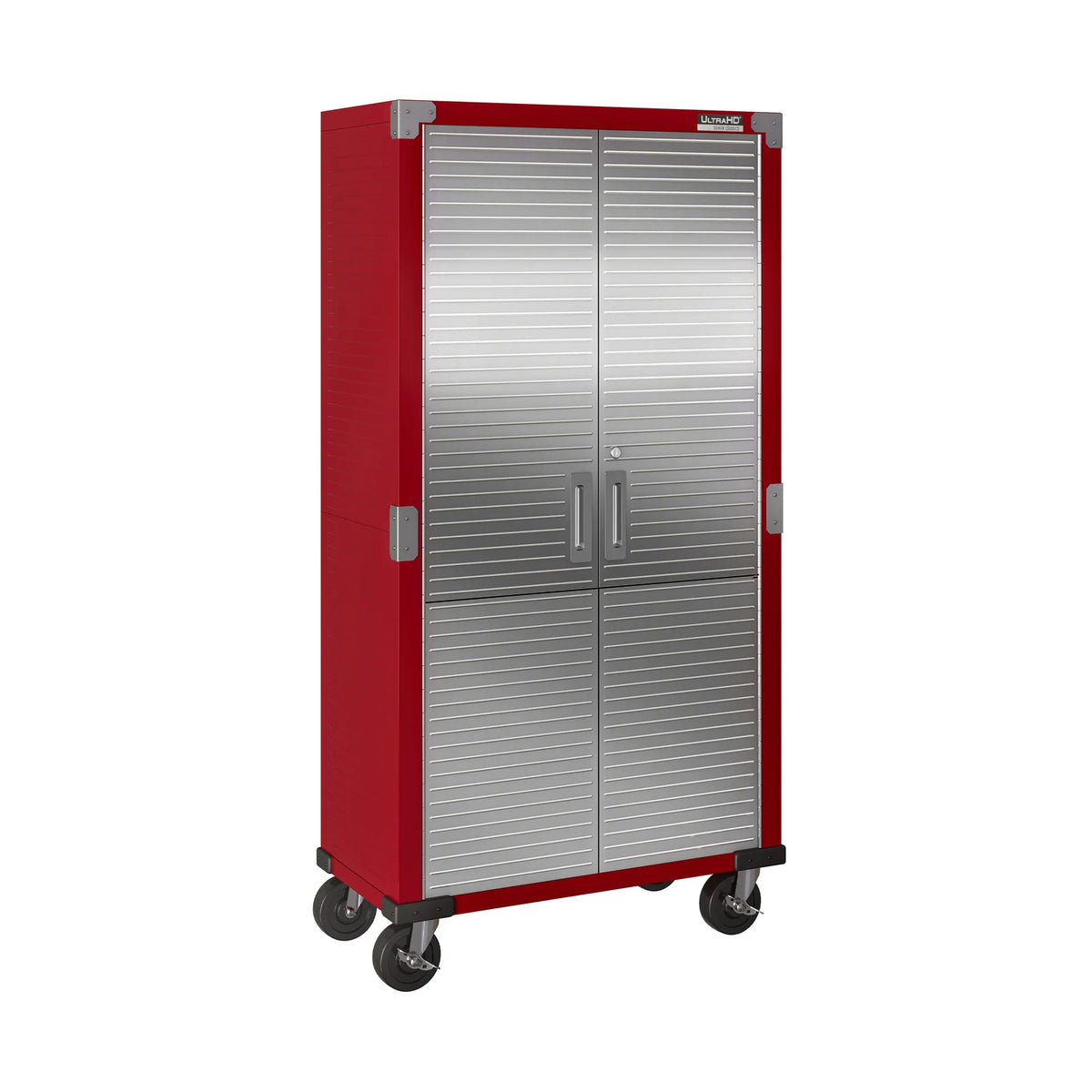 Metal Storage Cabinet, Red