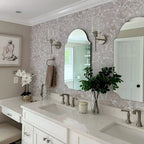 Metallic Gold Floral Peel and Stick Wallpaper