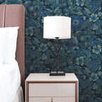 Metallic Gold Floral Peel and Stick Wallpaper