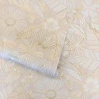 Metallic Gold Floral Peel and Stick Wallpaper
