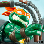 Michelangelo Soft Vinyl Action Figure with Bendable Poseable Nunchaku for Display · Michelangelo character figure