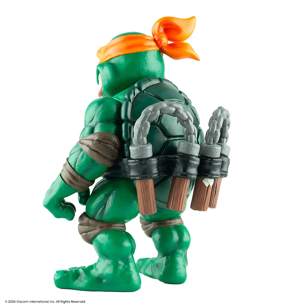 Michelangelo Soft Vinyl Action Figure with Bendable Poseable Nunchaku for Display · Michelangelo character figure