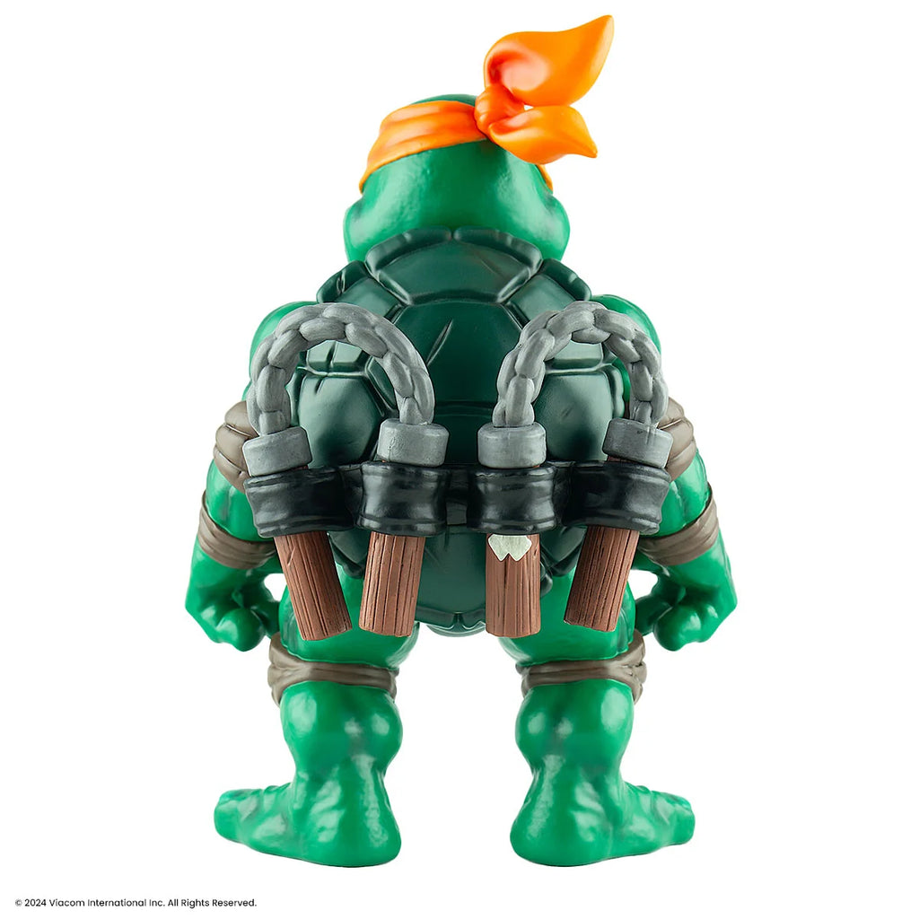 Michelangelo Soft Vinyl Action Figure with Bendable Poseable Nunchaku for Display · Michelangelo character figure