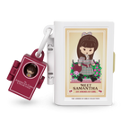 Micro Doll Compact Playset Trio with Book-Themed Bedrooms, Three Doll-Box Charms and a Star Keychain Clip