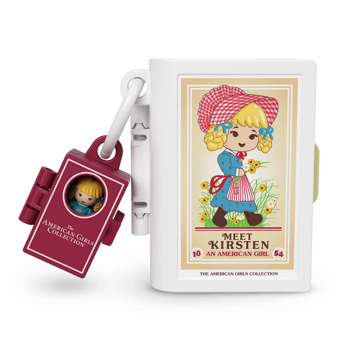 Micro Doll Compact Playset Trio with Book-Themed Bedrooms, Three Doll-Box Charms and a Star Keychain Clip
