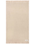 Micro Waffle Hand Towels, 2-Pack Sand Bath Bundle with Turkish Organic Cotton and Tasseled Fringe