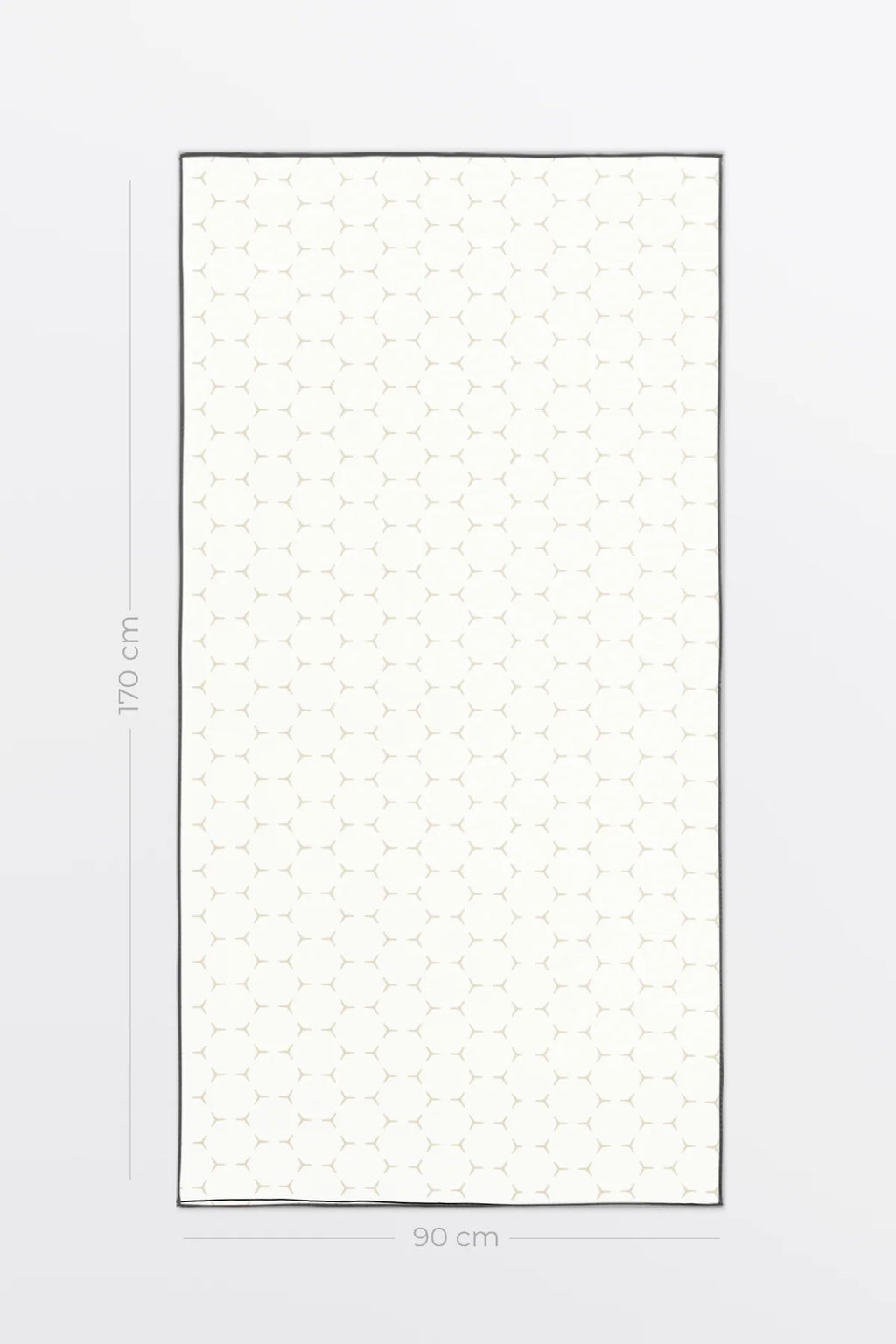 Microfiber Bath Towel in a Soft Waffle Texture and Delicate Daisy Pattern for Spa Moments at Home