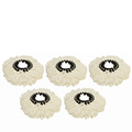 Microfiber Spin Mop Replacement Heads, 5-Pack Refills