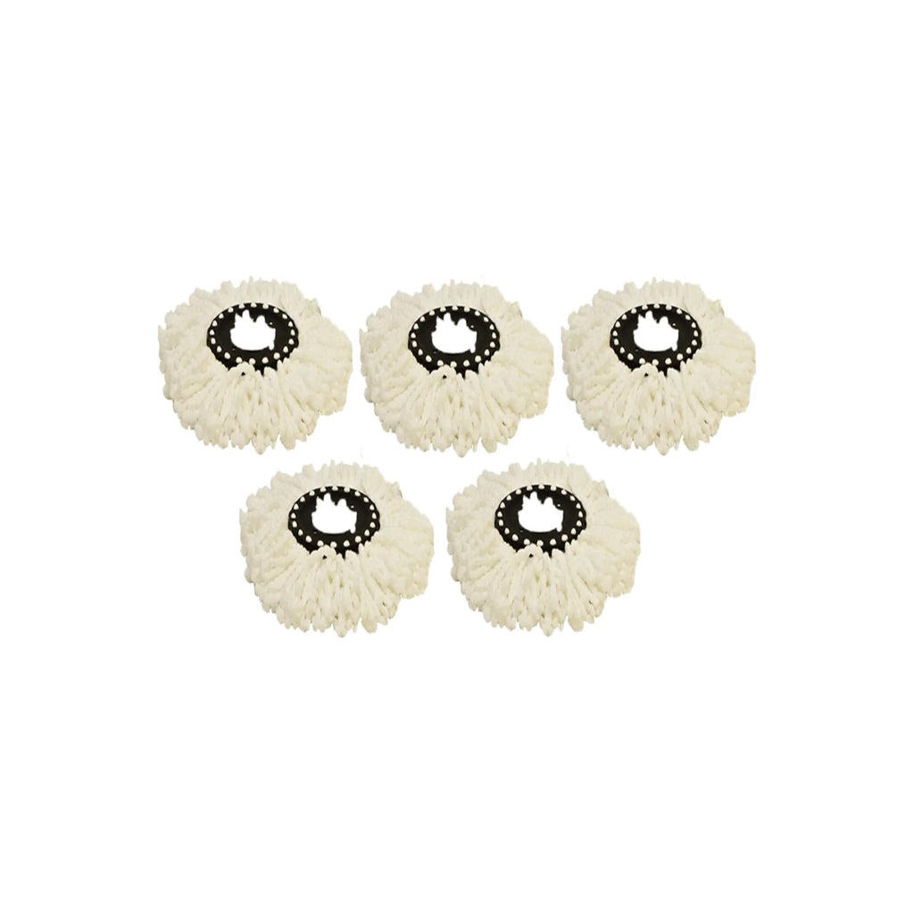 Microfiber Spin Mop Replacement Heads, 5-Pack Refills