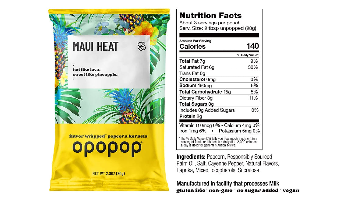 Microwave Popcorn Discovery Kit with Seven Flavor Sachets, Including Lightly Salted Test Launch, and Popper