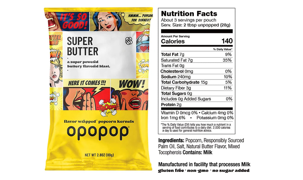 Microwave Popcorn Discovery Kit with Seven Flavor Sachets, Including Lightly Salted Test Launch, and Popper