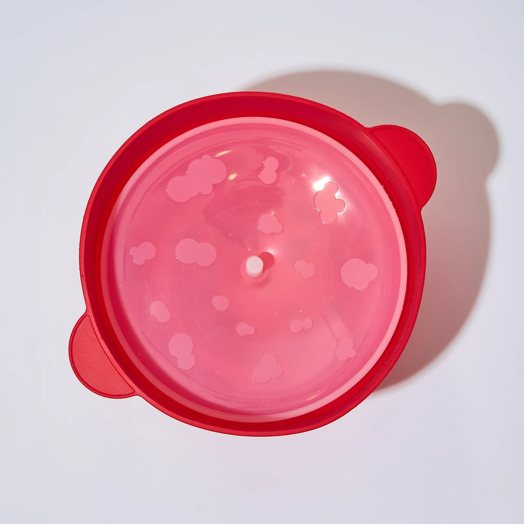 Microwave Popcorn Popper Bowl with Lid in Collapsible Silicone for Easy Popping and Compact Storage