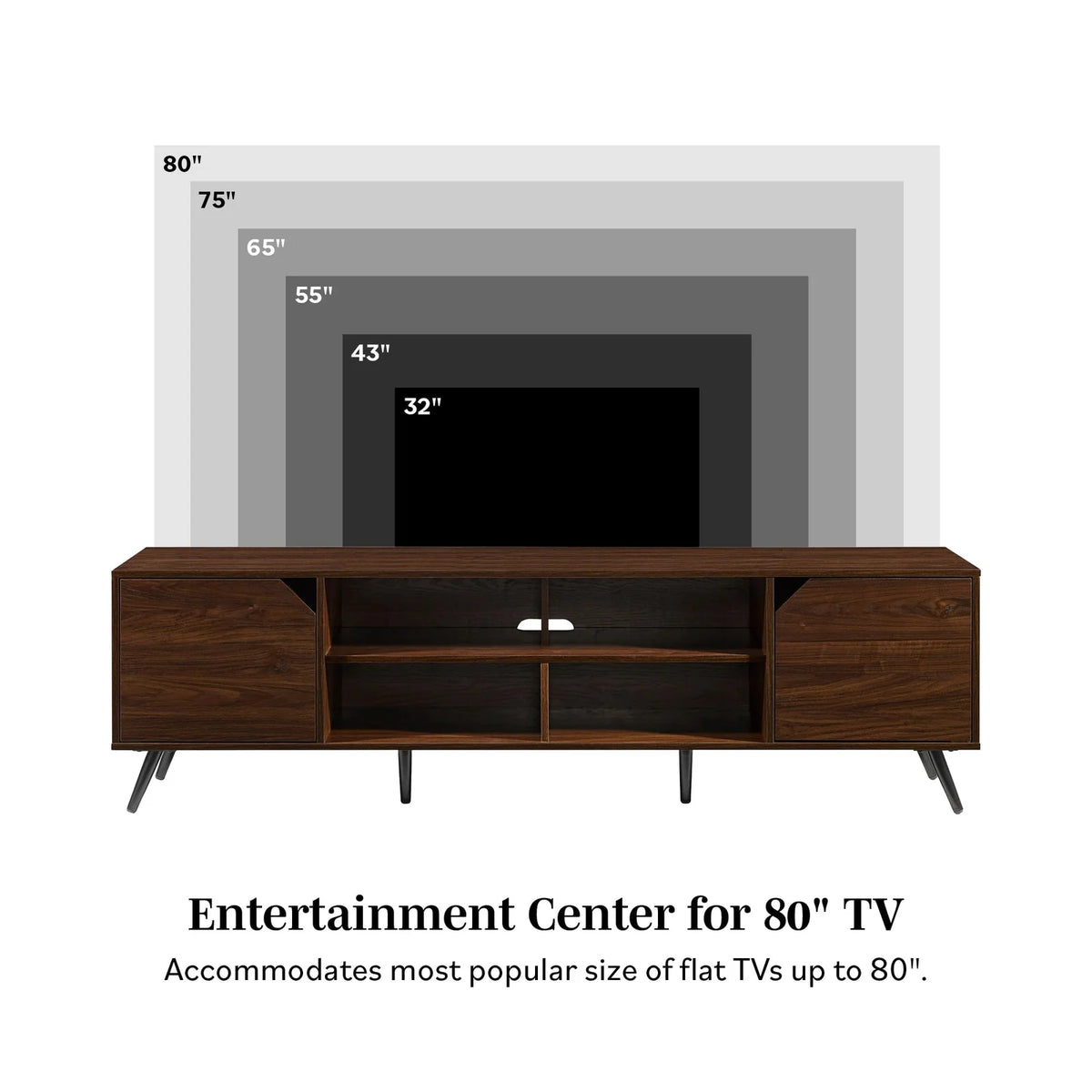 Mid-Century Modern Angular TV Stand