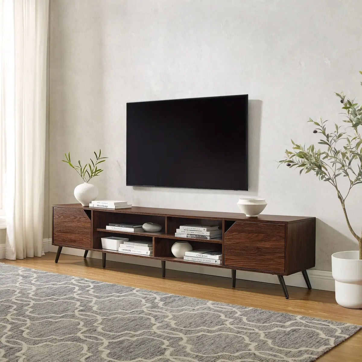 Mid-Century Modern Angular TV Stand