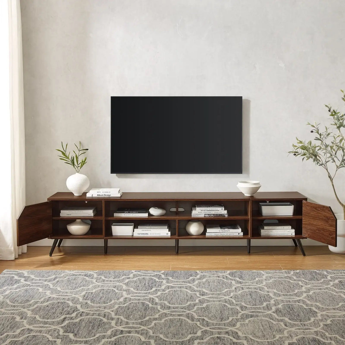 Mid-Century Modern Angular TV Stand