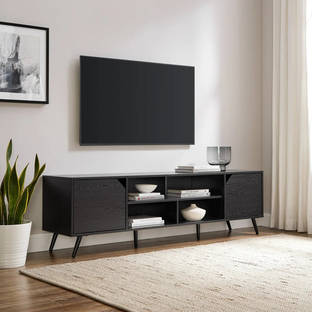 Mid-Century Modern Angular TV Stand