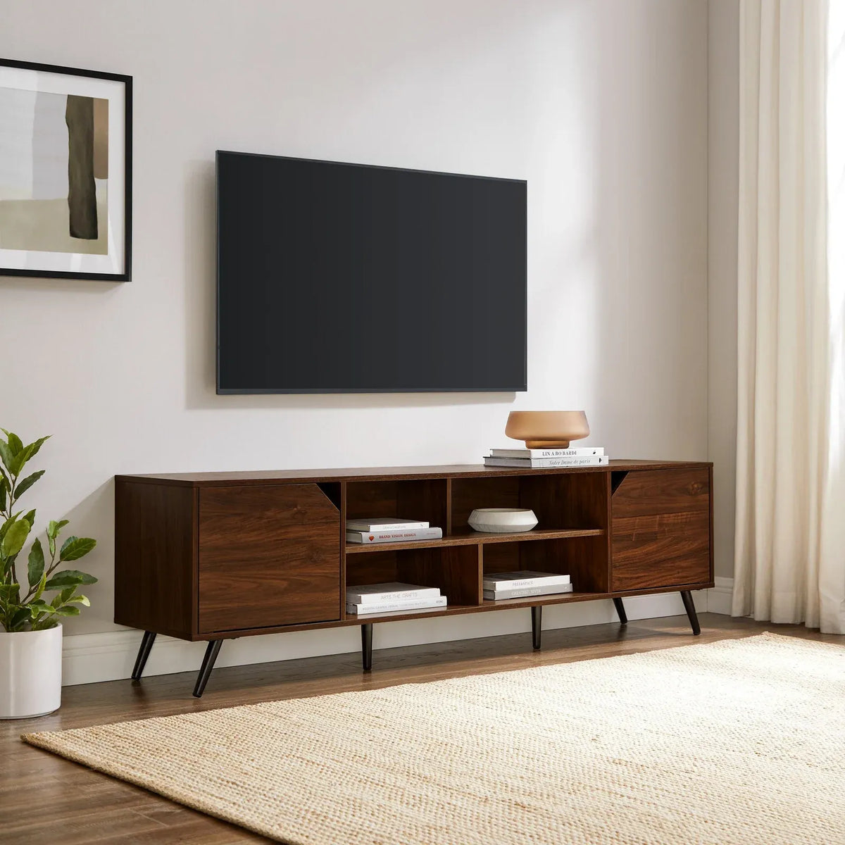 Mid-Century Modern Angular TV Stand