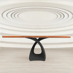 Mid-Century Modern Coffee Table Base in Matte Black Steel, 16.2