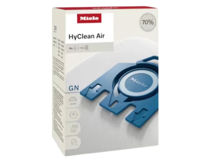Miele Type GN AirClean Vacuum Dust Bags, 4-Pack with 3D Expansion and Self-Sealing Collar · Type GN vacuum dust bags
