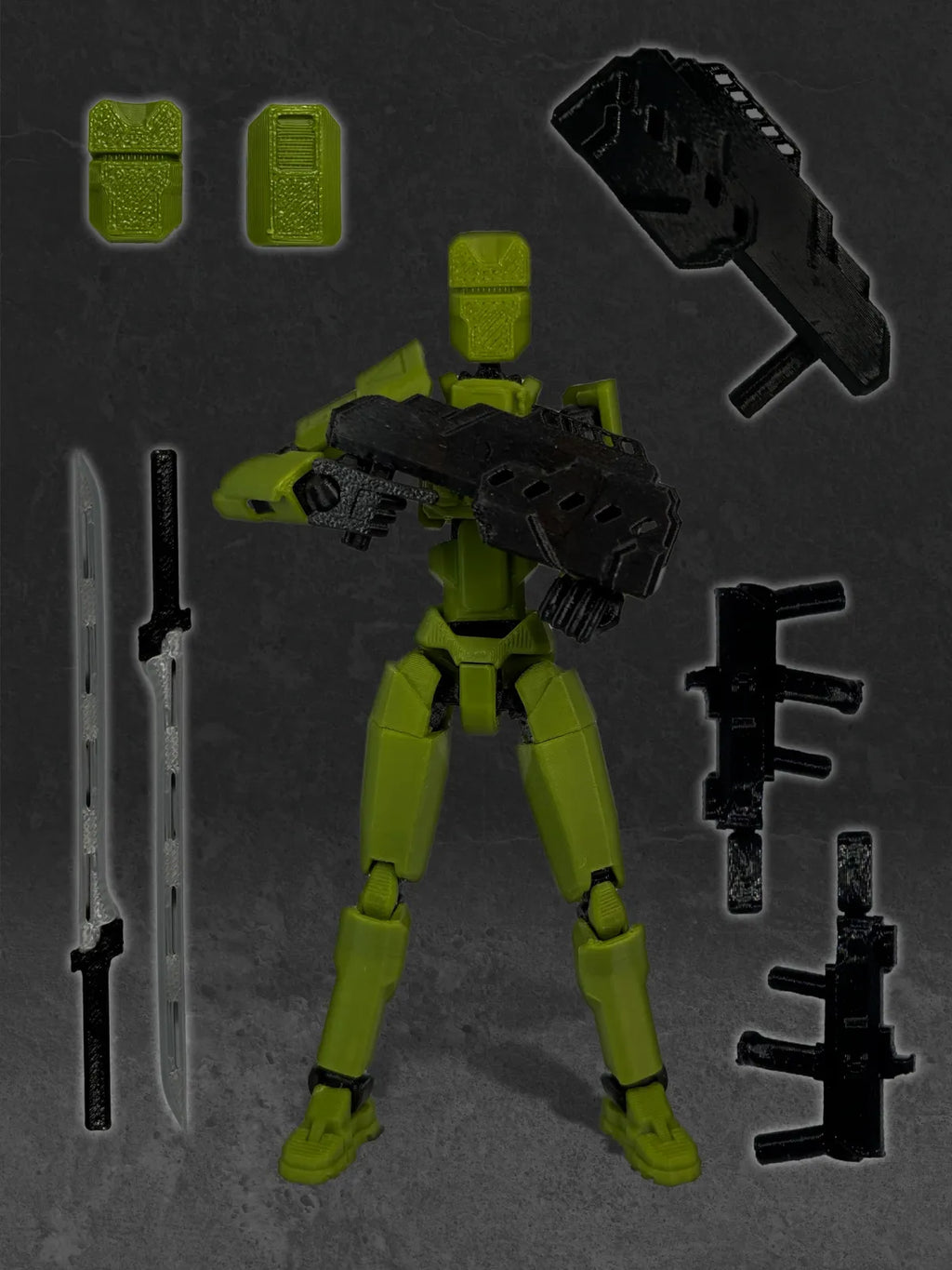 Military Action Figure with 30+ Points of Articulation and Interchangeable Parts for Play and Display