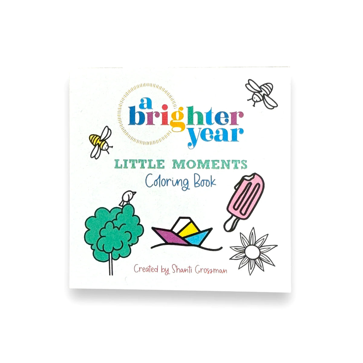 Mini Coloring Book, 3 x 3 Inch 50-Page Creative Activity