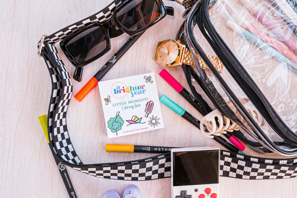 Mini Coloring Book, 3 x 3 Inch 50-Page Creative Activity