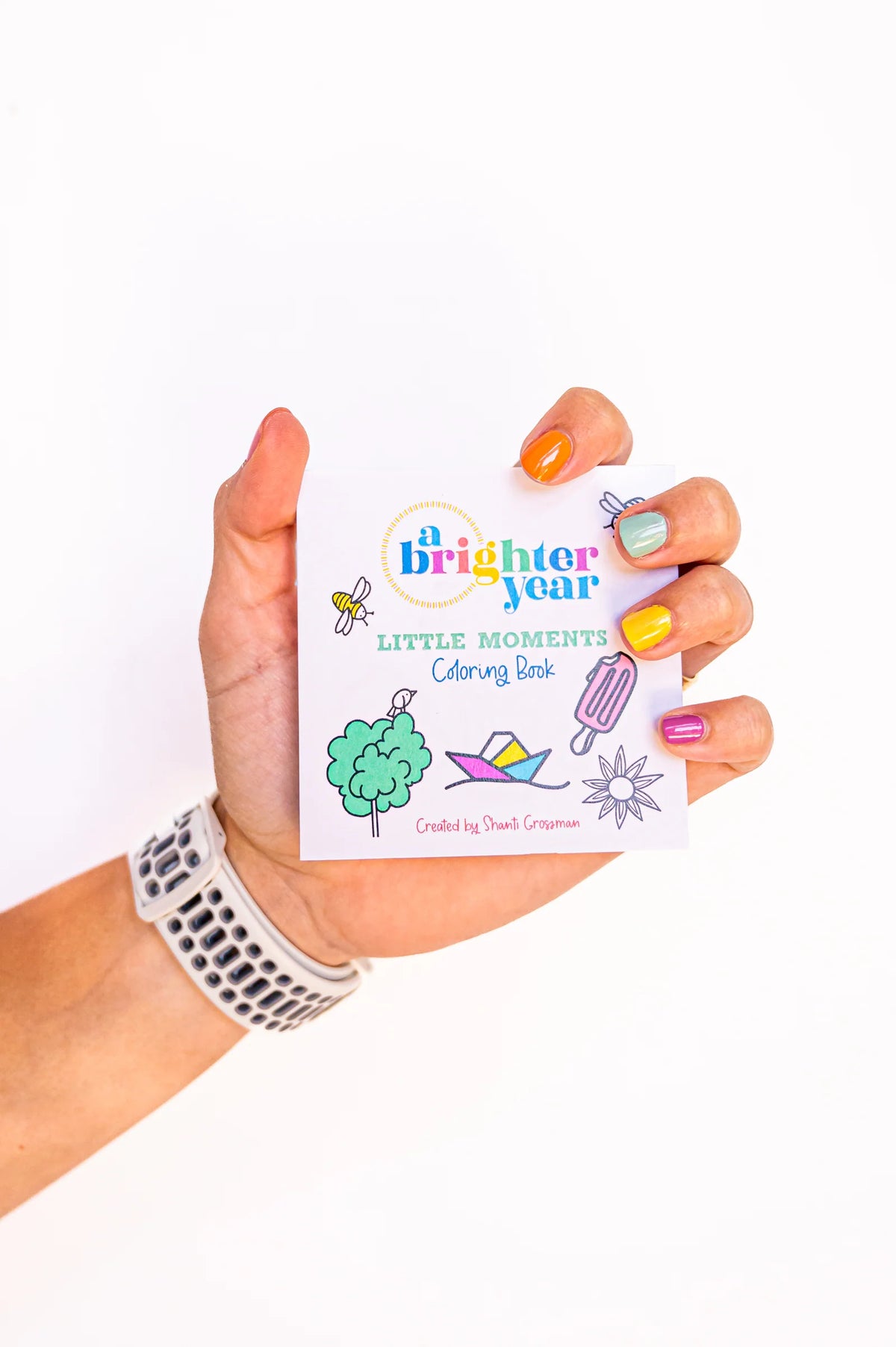 Mini Coloring Book, 3 x 3 Inch 50-Page Creative Activity