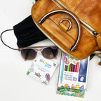 Mini Coloring Book, 3 x 3 Inch 50-Page Creative Activity