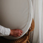 Mini Crib Sheet in Soft Organic Cotton Knit with Gentle Stretch and Fully Elastic Edges for the Nursery