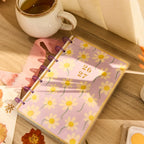 Mini Dashboard Planner for July 2026–June 2027 with a Lavender Daisy Cover and Customizable Disc Binding