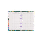 Mini Dashboard Planner for July 2026–June 2027 with a Lavender Daisy Cover and Customizable Disc Binding