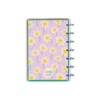Mini Dashboard Planner for July 2026–June 2027 with a Lavender Daisy Cover and Customizable Disc Binding