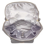 Mini Diaper Bag in Stone Grey Vegan Leather