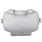 Mini Diaper Bag in Stone Grey Vegan Leather