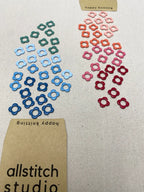 Mini Flower Knitting Stitch Markers in Metal