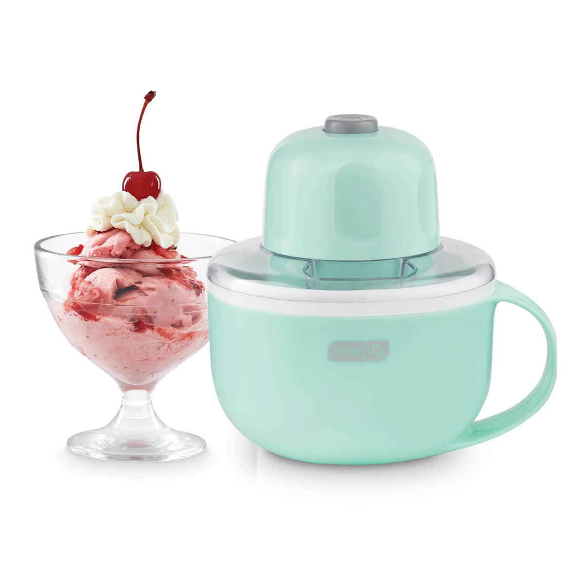 Mini Ice Cream Maker, One Bowl-Aqua