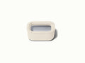 Mini Rectangular Glass Meal Prep Container, Cream