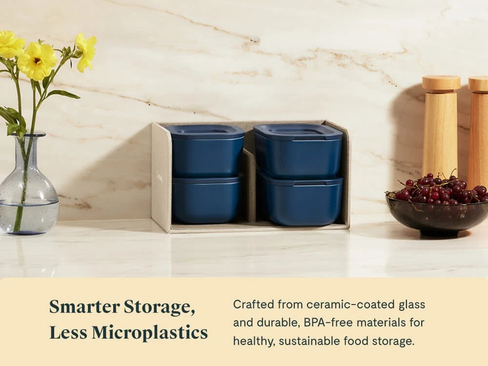 Mini Rectangular Glass Meal Prep Container
