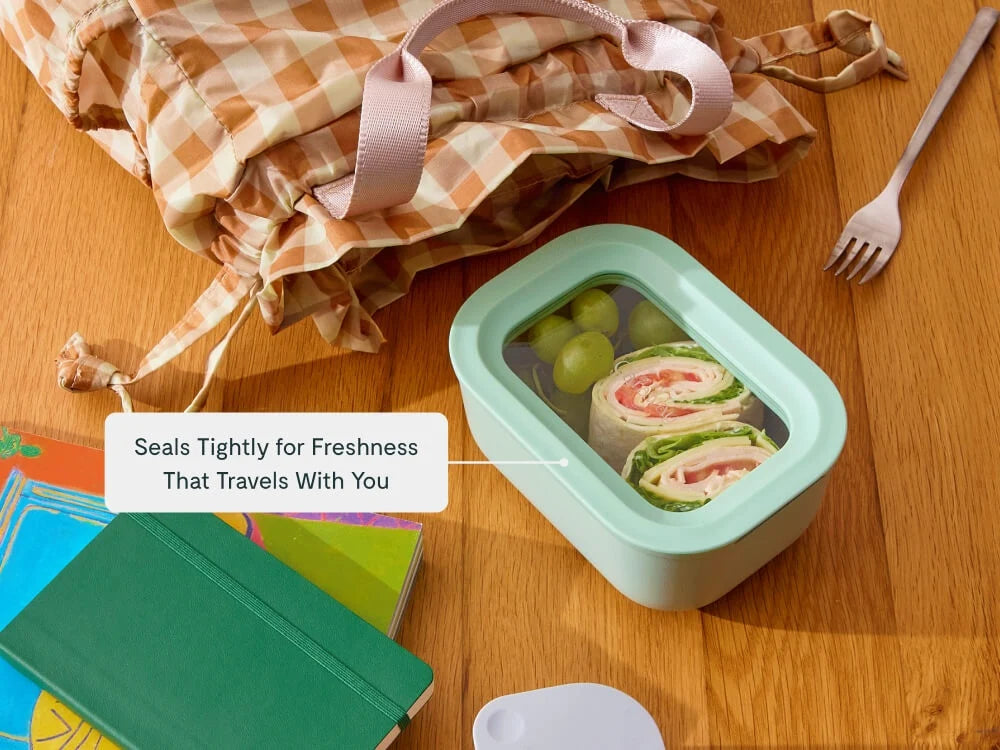 Mini Rectangular Glass Meal Prep Container